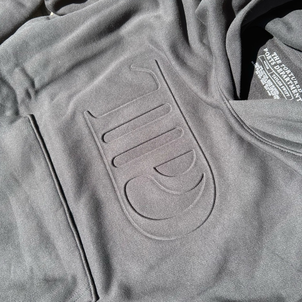 Black Taylor Swift TTPD Hoodie - Picture 4 of 4